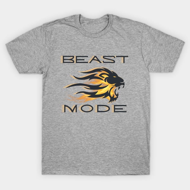 Beast Mode Lion T-Shirt by Ellidegg